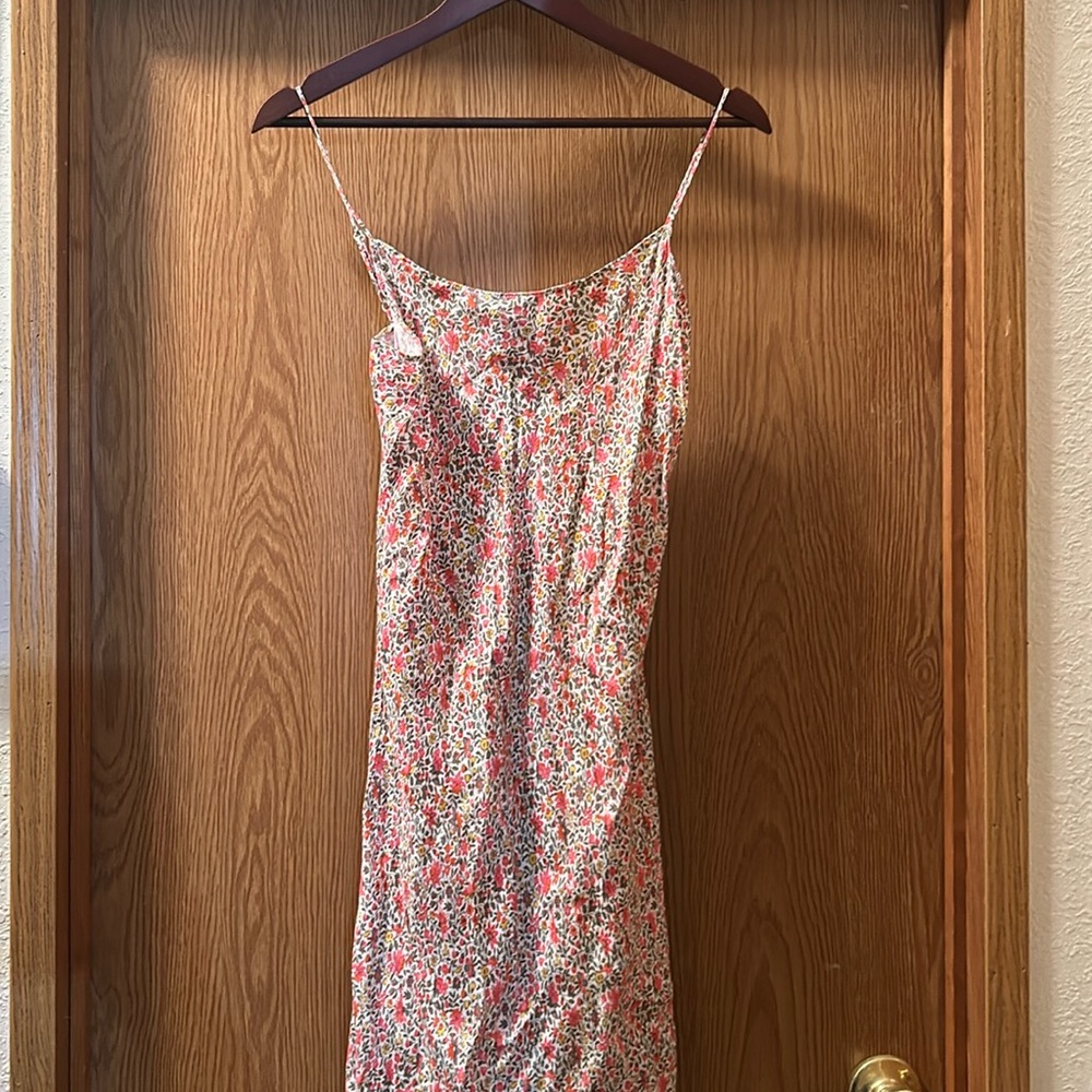 Long j crew floral dress